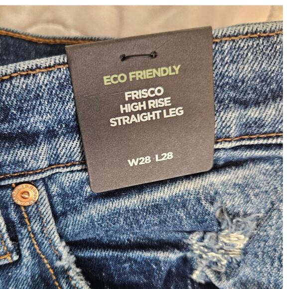NWT Silver Frisco High Rise Straight Leg Jeans Sz 28 in Indigo - Picture 7 of 11